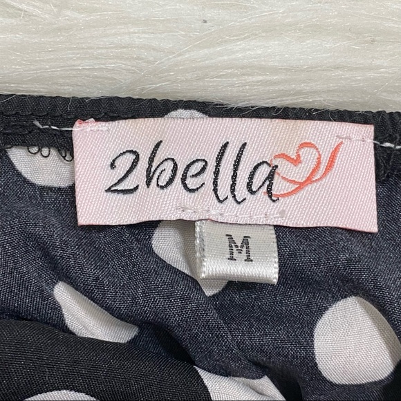 2BELLA Polka Dot Milkmaid Top - Picture 5 of 5